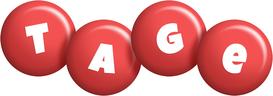 Tage candy-red logo