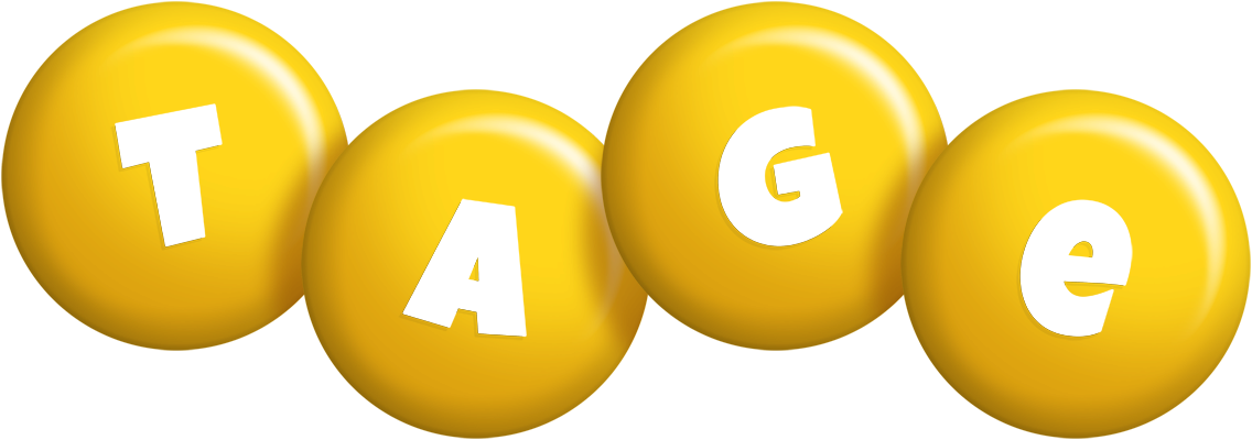 Tage candy-yellow logo