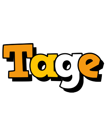 Tage cartoon logo