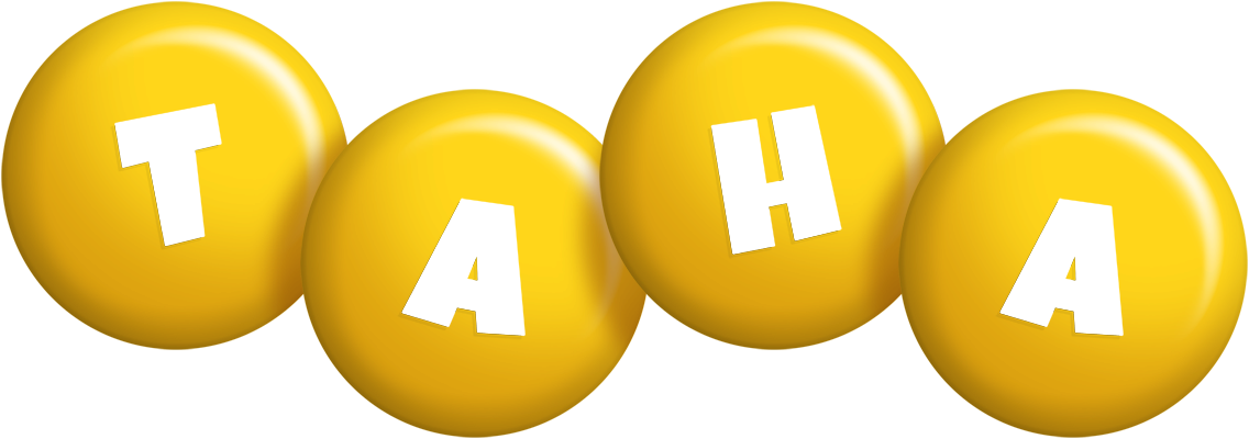 Taha candy-yellow logo