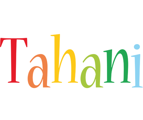 Tahani birthday logo