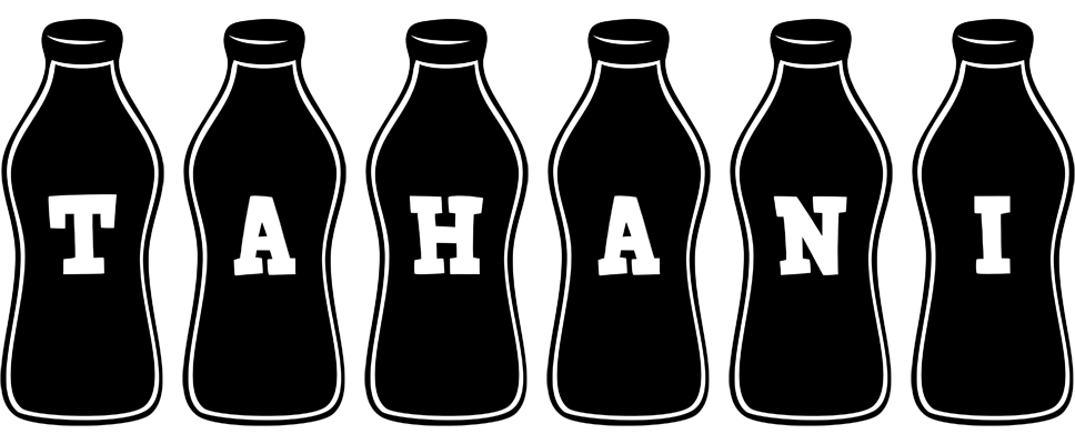 Tahani bottle logo