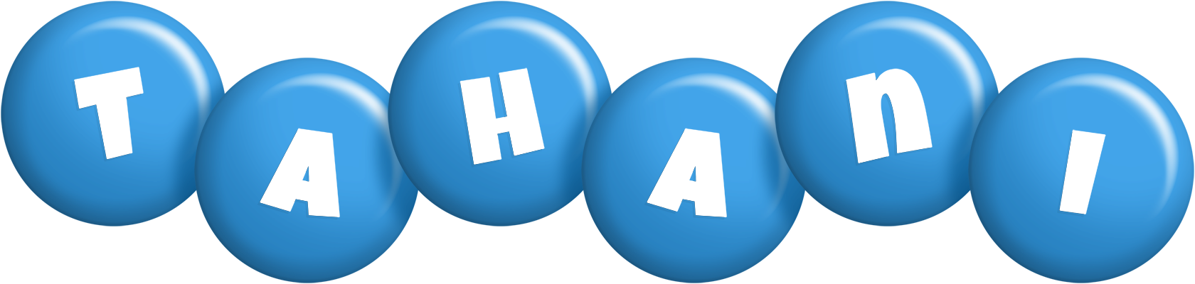 Tahani candy-blue logo