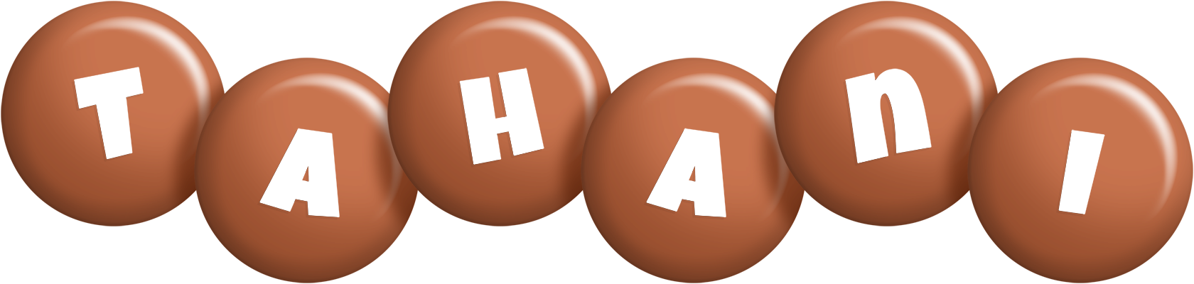 Tahani candy-brown logo