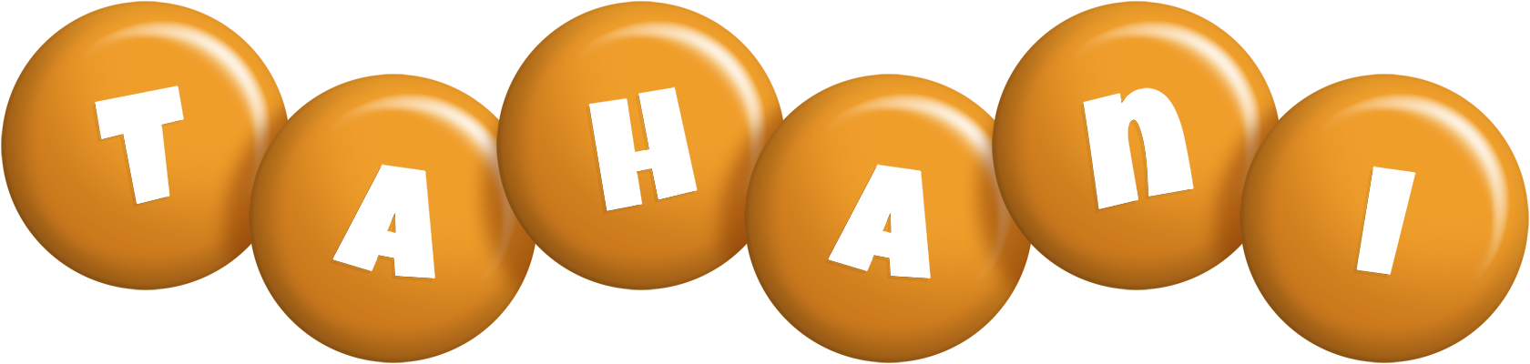 Tahani candy-orange logo