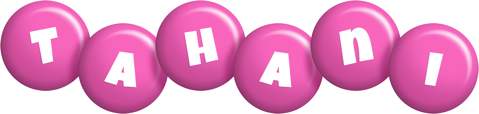 Tahani candy-pink logo