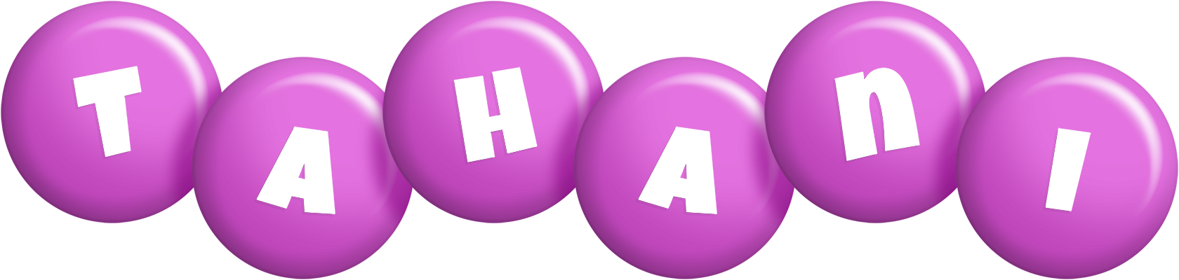 Tahani candy-purple logo