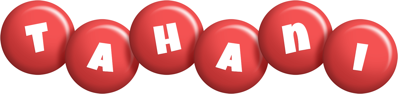 Tahani candy-red logo