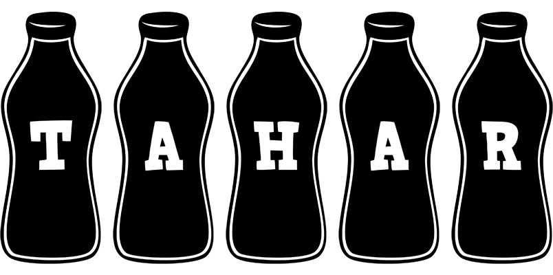 Tahar bottle logo
