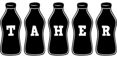 Taher bottle logo