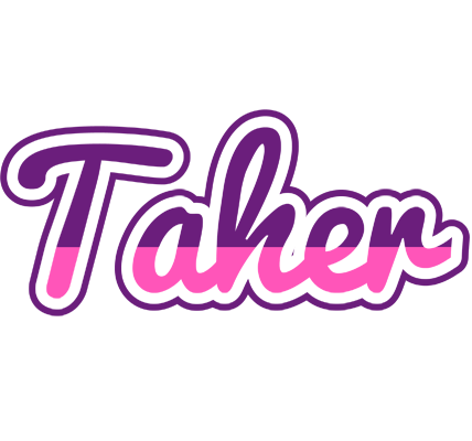 Taher cheerful logo