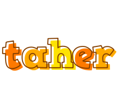 Taher desert logo