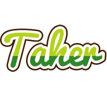 Taher golfing logo