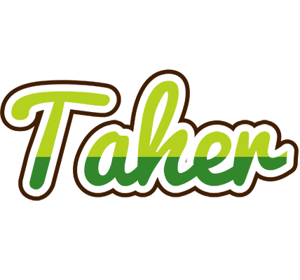 Taher golfing logo