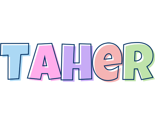 Taher pastel logo