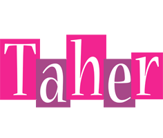 Taher whine logo