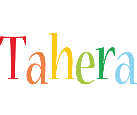 Tahera birthday logo
