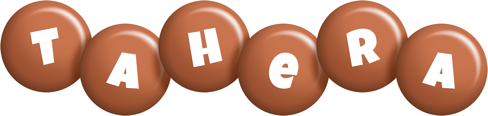 Tahera candy-brown logo