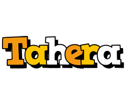 Tahera cartoon logo