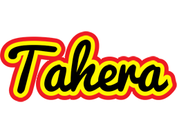 Tahera flaming logo