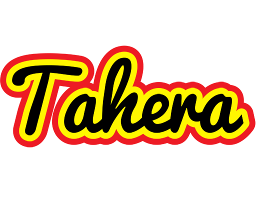 Tahera flaming logo