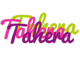 Tahera flowers logo