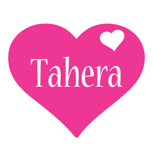 Tahera love-heart logo