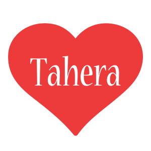 Tahera love logo