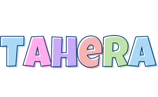 Tahera pastel logo