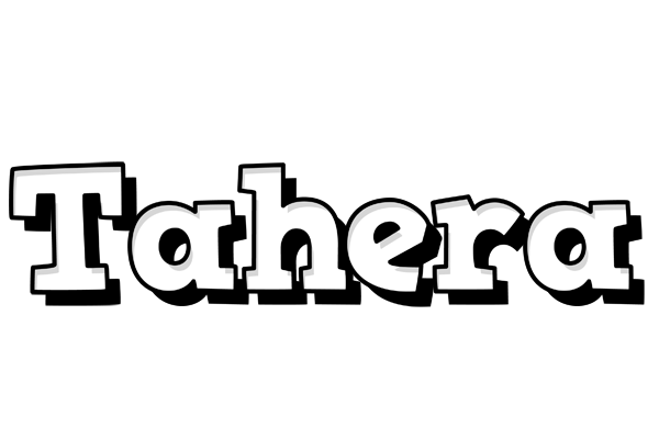 Tahera snowing logo