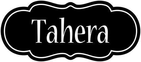 Tahera welcome logo