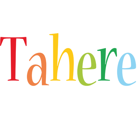 Tahere birthday logo