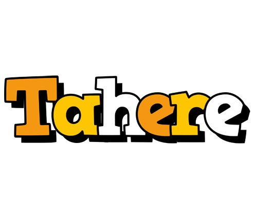 Tahere cartoon logo