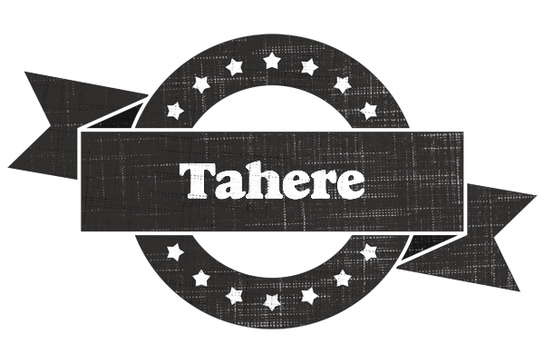 Tahere grunge logo