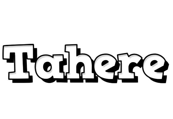 Tahere snowing logo