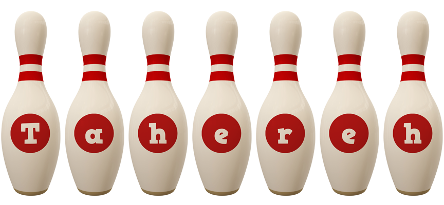Tahereh bowling-pin logo
