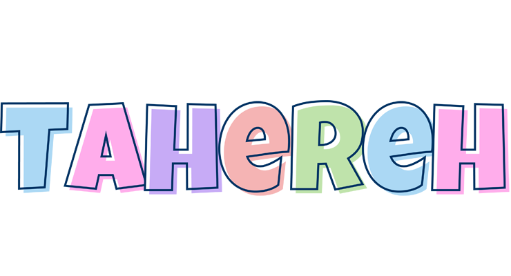 Tahereh pastel logo