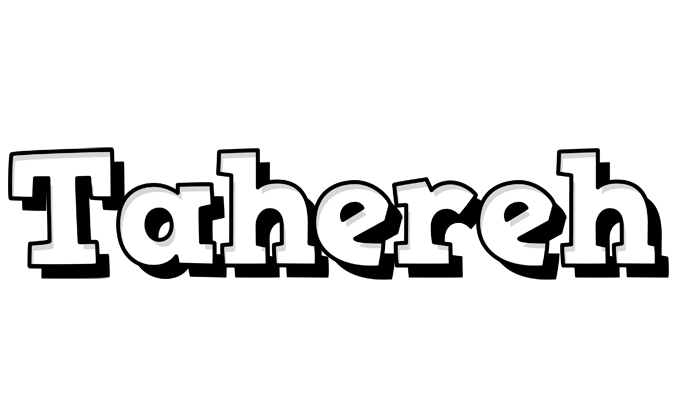 Tahereh snowing logo