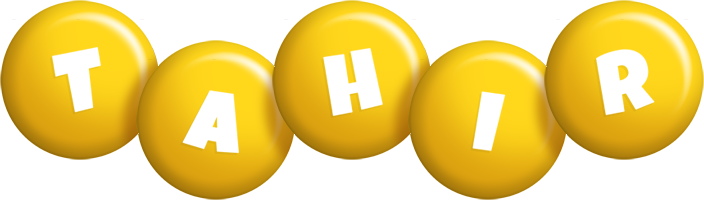Tahir candy-yellow logo