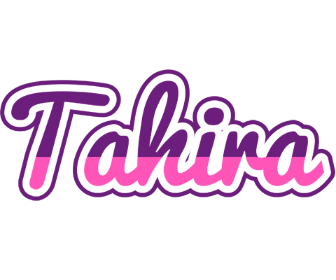 Tahira cheerful logo