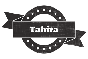Tahira grunge logo