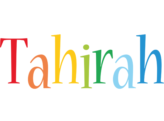 Tahirah birthday logo