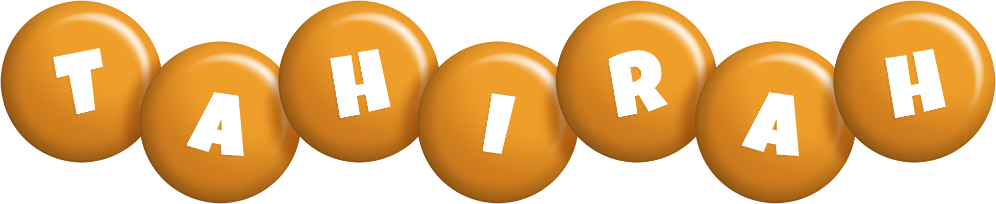 Tahirah candy-orange logo