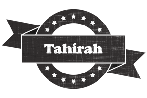 Tahirah grunge logo