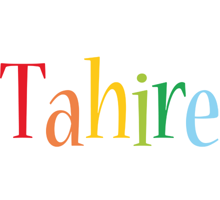 Tahire birthday logo