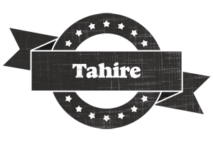Tahire grunge logo