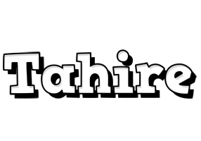 Tahire snowing logo