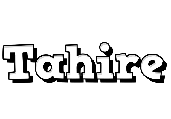 Tahire snowing logo