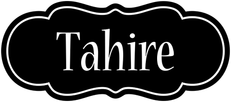 Tahire welcome logo