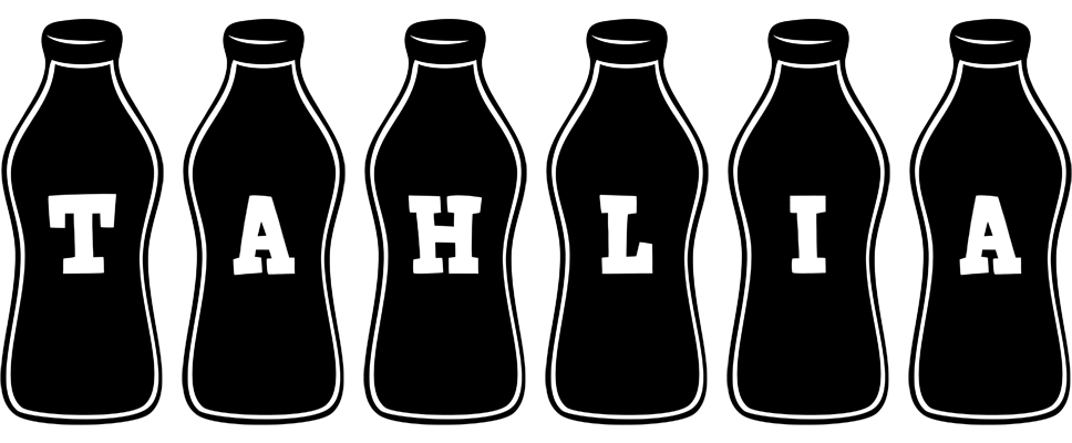 Tahlia bottle logo